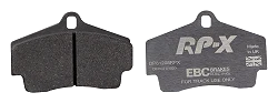 DP81208RPX Sportowe klocki hamulcowe RP-X Racing EBC Brakes Porsche Boxster 986 Boxster 987 Cayman 987 Porsche 911 996 911 997 Boxster Boxster S Cayman 911 996 Carrera 911 996 Carrera 4 911