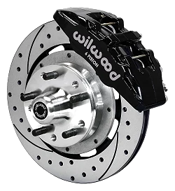 Wilwood 140-12947-D Forged Dynapro 6 Przedni zestaw hamulcowy 12.19 wiercony czarny Ford