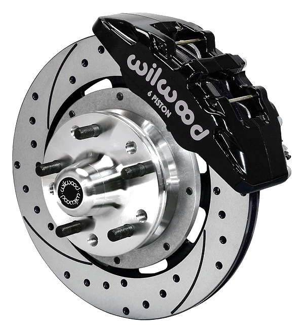 Wilwood 140-12947-D Forged Dynapro 6 Przedni zestaw hamulcowy 12.19 wiercony czarny Ford