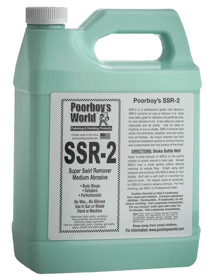 POORBOY'S WORLD SSR 2 Medium Abrasive Swirl Remover średnio ścierna pasta polerska 3784ml