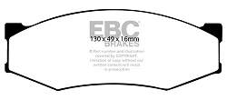 DP2538 Klocki hamulcowe GREENSTUFF EBC Brakes Nissan Bluebird T12 Bluebird T72 Bluebird U11 Laurel C32 Silvia S12 Skyline R30 Skyline R31 280C Y30 300C Y30 300ZX Z31 Infiniti M30 Nissan Maxi
