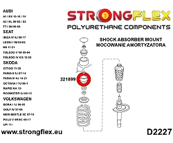 221899B: Mocowanie amortyzatora przedniego Audi / Seat / Skoda / Volkswagen