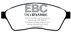 DP41859R Klocki hamulcowe YELLOWSTUFF EBC Brakes Cadillac SRX Saab Cadillac SRX Saab 9-4X 94X