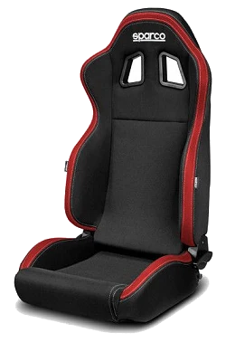 Fotel sportowy Sparco R100 My2022 Czarno-czerwony - 009014.NR