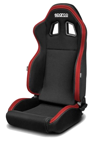 Fotel sportowy Sparco R100 My2022 Czarno-czerwony - 009014.NR