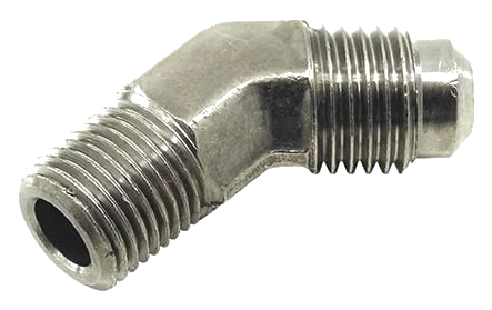 Fitting Adapter AN4 Male x 1/4 NPT 45 Degree Nitrous Express NX 16092