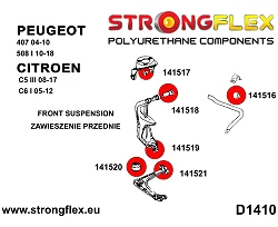 141519A Tuleja zwrotnicy przedniej dolna SPORT Citroen C5 C6 Peugeot 407 508