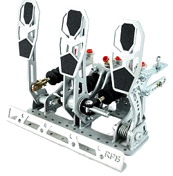 Pedalbox Kit Car Mocowany do Podłogi z Podparciem Stopy RacingPedalBoxes - Szary