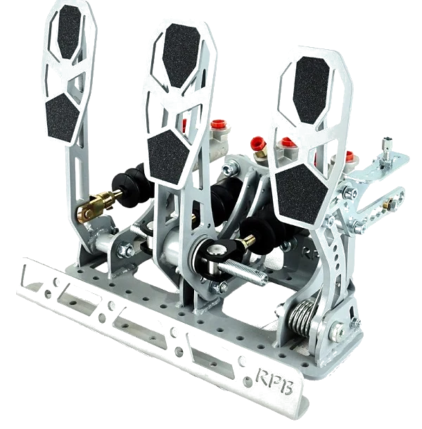 Pedalbox Kit Car Mocowany do Podłogi z Podparciem Stopy RacingPedalBoxes - Szary