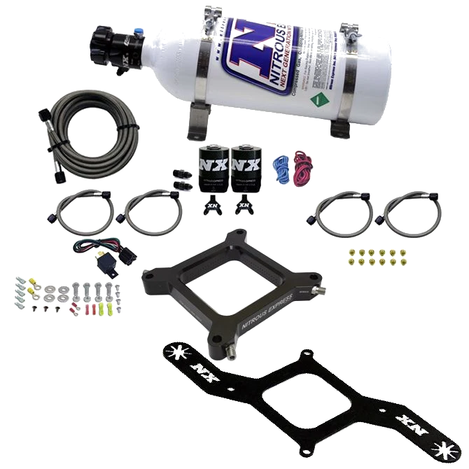 4150 Assassin Plate Gasoline Stage 6 50-300Hp with 5Lb Bottle Nitrous Express NX 67040-05