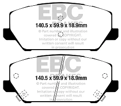 DPX2343 Klocki hamulcowe ULTIMAX2 EBC Brakes Hyundai Hyundai Portugal Kauai N Kona N i30 N PD