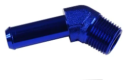 Łącznik 45' 1/4 NPT na króciec 3/8" Niebieski
