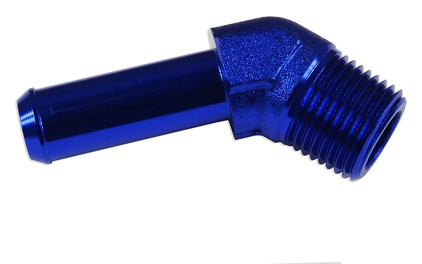 Łącznik 45' 1/8 NPT na króciec 1/4" Niebieski