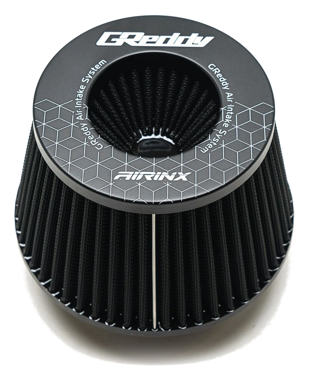 Sportowy filtr powietrza GReddy "Airinx New M", 180-100 mm