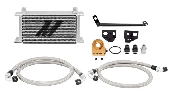 Zestaw chłodnica oleju z termostatem Mishimoto Ford Mustang Ecoboost 2015-2017 Srebrna