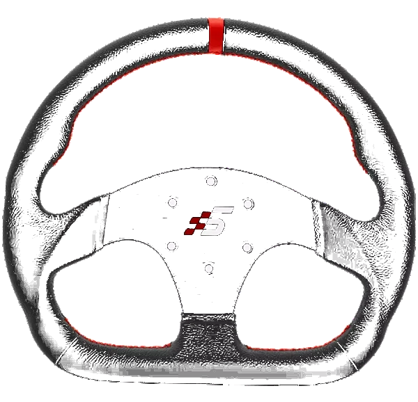 Profesjonalna Skórzana Kierownica Wyścigowa Typ D 325mm SIMAGIC Symulator Simracing