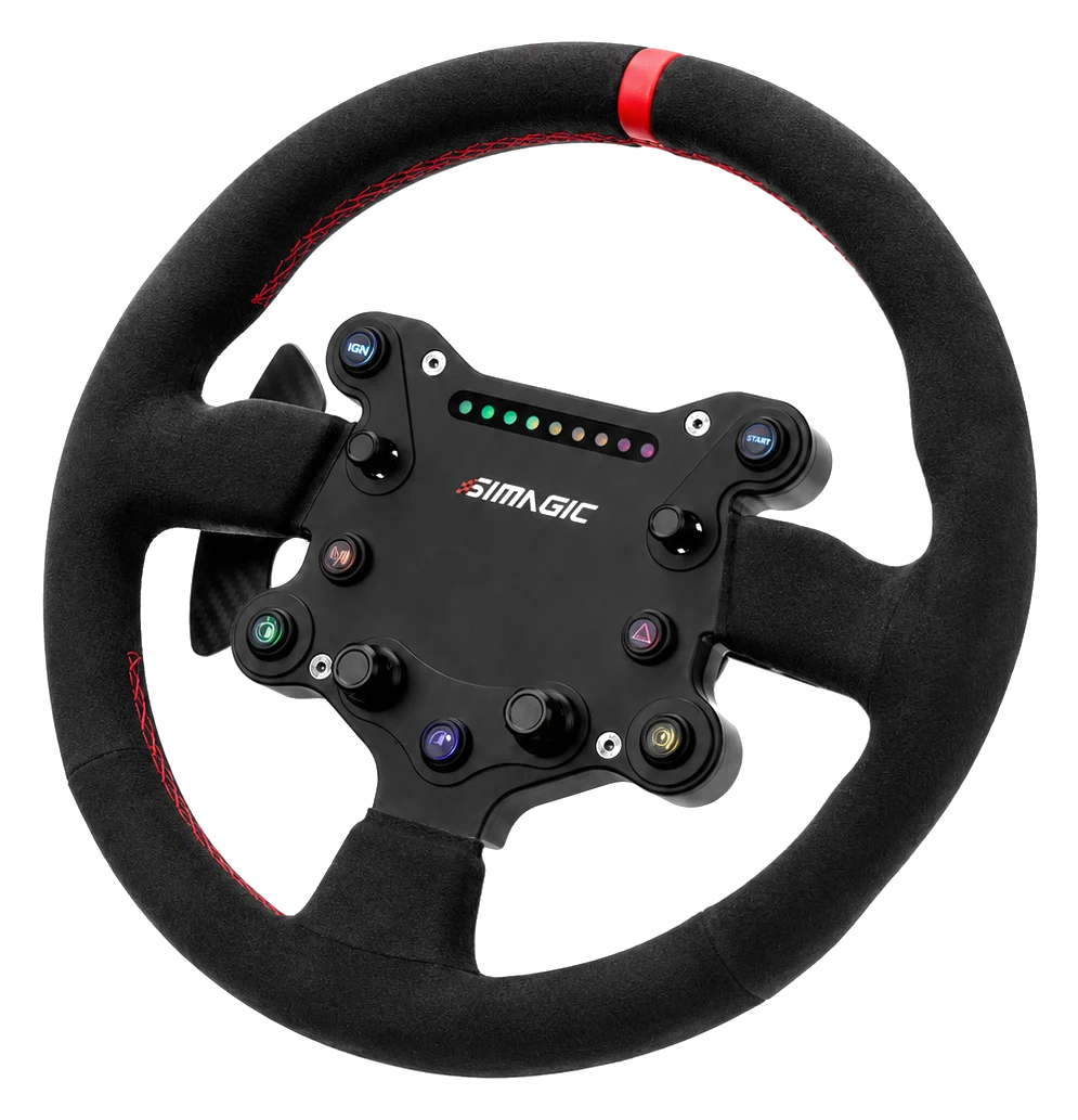 SIMAGIC Kierownica GTS zamsz łopatki zmiany biegów symulator simracing