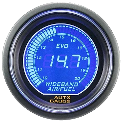 New Auto Gauge zestaw AFR EVO wskaźnik + sonda Bosch 4.9 + kontroler