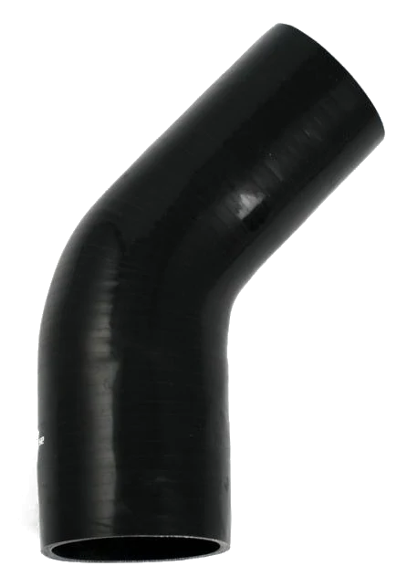 Wąż silikonowy czarny 45 stopni 3 - 3,5" (76 - 89mm)