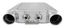 Intercooler wodny JRspec 250x230x120mm Górny Wlot / Wylot