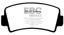 DP207 Klocki hamulcowe ULTIMAX2 EBC Brakes Isuzu 117 Coupe Mazda 1500 1800 616 929 LA2 Capella R100 RX2 RX4 Mazda COMMERCIAL B1800 Pick Up RX7 FB