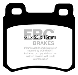 DP2671 Klocki hamulcowe GREENSTUFF EBC Brakes Mercedes-Benz 190 W201 W124 200 W124 200 CE W124 200 D W124 200 E W124 220 CE W124 220 E W124 230 CE W124 230 E W124 250 D W124 250 D Turbo W124
