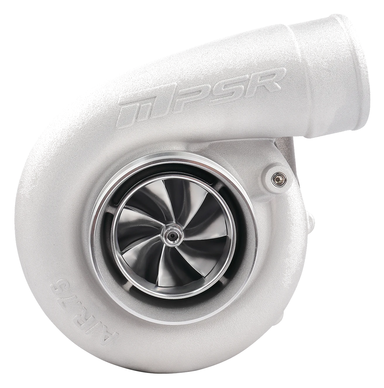 Turbosprężarka Pulsar PSR 7275E 1380HP standardowa obudowa kompresora wlot 4" pod wąż wylot 3" pod wąż bez obudowy turbiny podwójne łożyska kulkowe