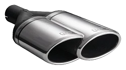 Uniwersalna końcówka tłumika owalna 220×80mm długość 220mm średnica montażowa 50mm - N2-55L*/50