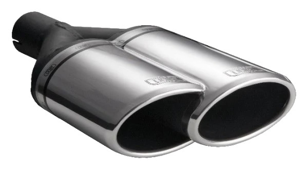 Uniwersalna końcówka tłumika owalna 220×80mm długość 220mm średnica montażowa 50mm - N2-55L*/50