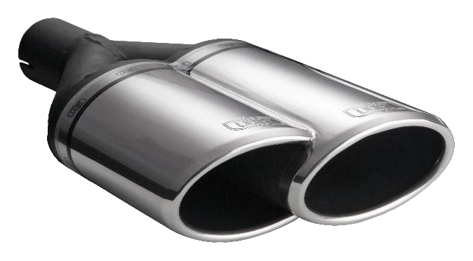 Uniwersalna końcówka tłumika owalna 220×80mm długość 220mm średnica montażowa 50mm - N2-55L*/50