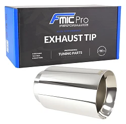 Nierdzewna końcówka wydechu tłumika Fmic.Pro średnica 100mm montażowa 80mm