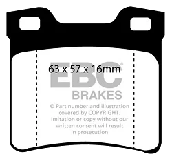 DP21048 Klocki hamulcowe GREENSTUFF EBC Brakes Peugeot 406 406 Coupe