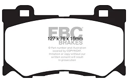 DP61823 Klocki hamulcowe GREENSTUFF EBC Brakes Infiniti FX30D FX37 FX50 QX70 Infiniti FX50 QX7
