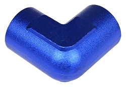 1/8 NPT 90' Nypel adapter żeńsko-żeński Niebieski