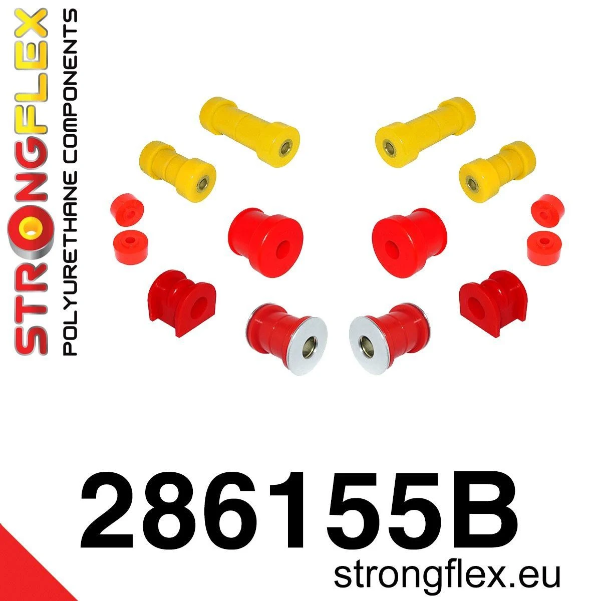 286155B: Zestaw poliuretanowy zawieszenia przedniego Nissan Primera P11