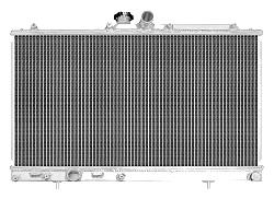 Chłodnica wody FMIC.Pro Mitsubishi Lancer Evolution 7,8,9 01-07