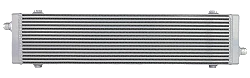 Chłodnica oleju FMIC.Pro 580x140x40 asymetryczne wloty srebrna