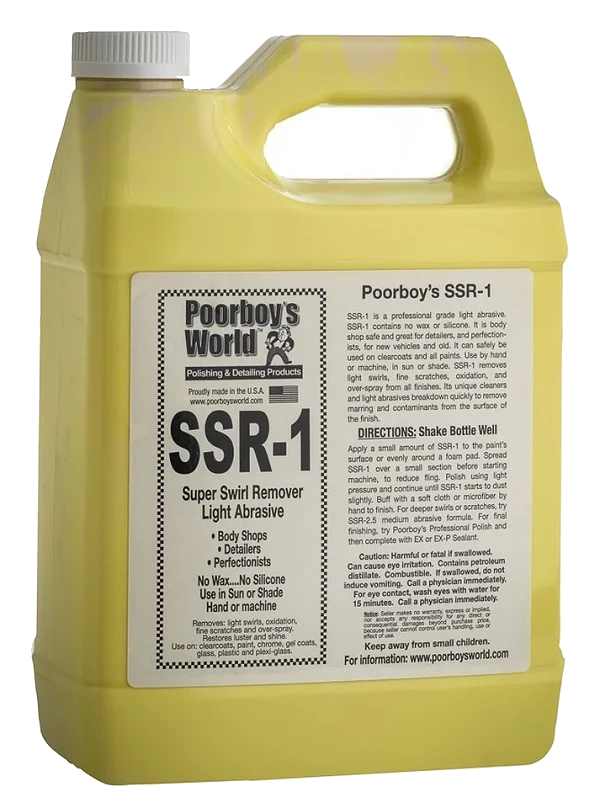 POORBOY'S WORLD SSR 1 Light Abrasive Swirl Remover lekko ścierna pasta polerska 3784ml
