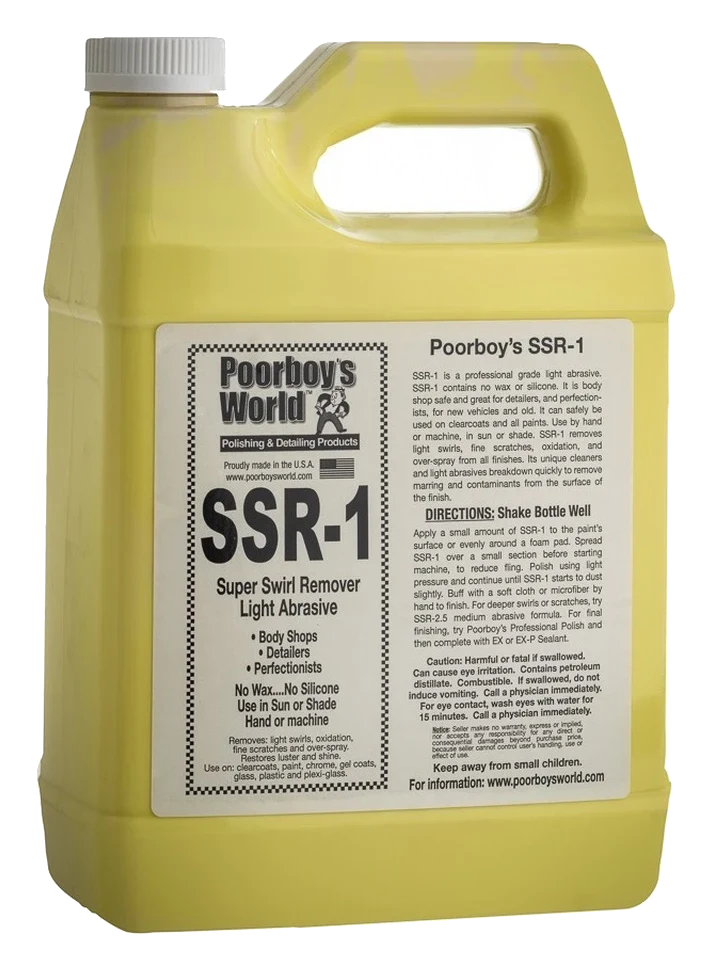 POORBOY'S WORLD SSR 1 Light Abrasive Swirl Remover lekko ścierna pasta polerska 3784ml