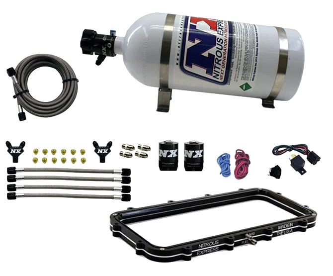 Holley High Ram Plenum Plate System with 5Lb Bottle Nitrous Express NX Bottle 20940-05