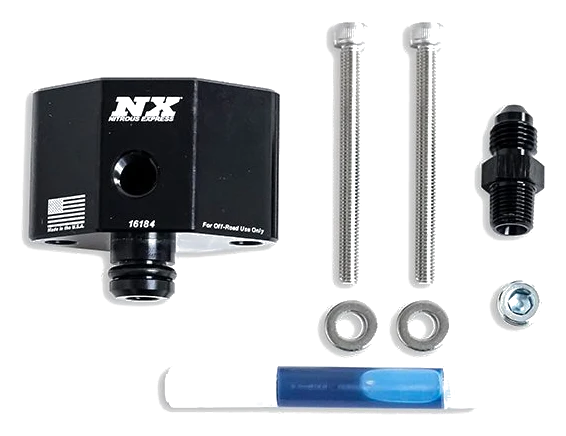 Billet Fuel Rail Adapter for Ford 4.6L / 5.4L 3V 2005-2010 Nitrous Express NX 16184