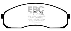 DP1423 Klocki hamulcowe ULTIMAX2 EBC Brakes KIA Carnival Sedona