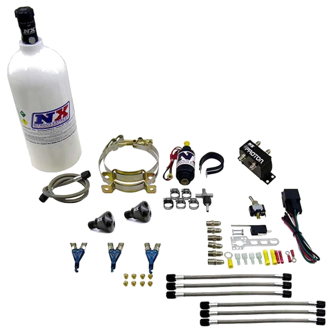 Three Cylinder Proton System with 2.5Lb Bottle Nitrous Express NX61027-2.5P - USA-NX-61027-2.5P