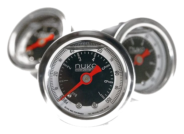 Nuke Performance Fuel Pressure Gauge 7 BAR / 100 PSI