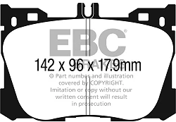 DP53070NDX Klocki hamulcowe BLUESTUFF NDX EBC Brakes Mercedes-Benz CLS Coupe C257 CLS450 4Matic CLS Coupe C257 CLS350d 4Matic CLS Coupe C257 CLS400d 4Matic EQC EQC 400 4Matic CClass W205 C43