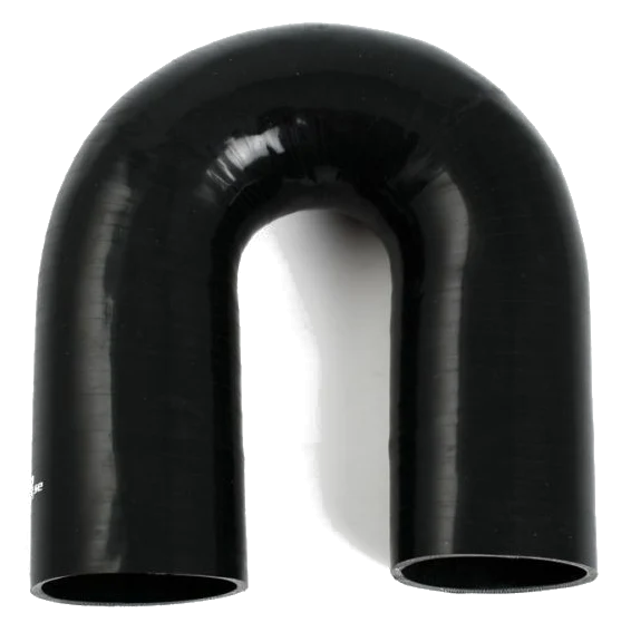 Wąż silikonowy czarny 180 stopni 4" (102mm)