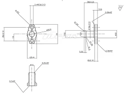 Pulsar PSR Oil Drain Flange Kits for Small Frame Tirbos without Thread