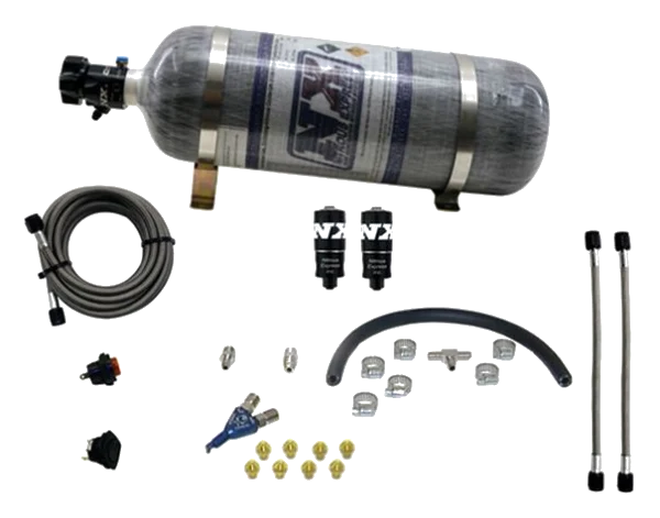 EFI Single Nozzle Piranha System 35-50-75Hp with 12Lb Carbon Bottle Nitrous Express NX 20001-12