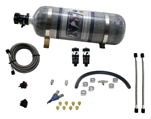 EFI Single Nozzle Piranha System 35-50-75Hp with 12Lb Carbon Bottle Nitrous Express NX 20001-12