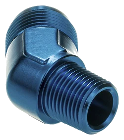 AN12 - 3/4 NPT 45' Nypel adapter męsko-męski JIC - NPT Niebieski